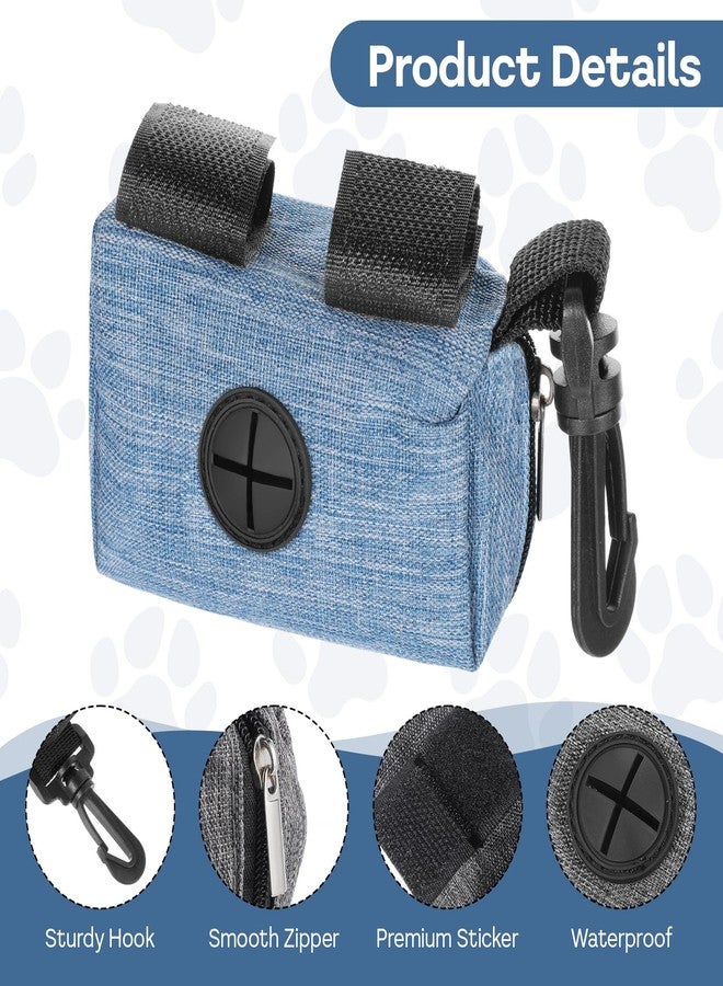 Yuanchu 3 Pcs Dog Poop Bag Dispensers, Dog Waste Bag Holder for All Leash Attachment Puppy Poop Bag Dispenser Zipper Pouch with Carabiner Clip for Cats Dogs Pet - Image 3